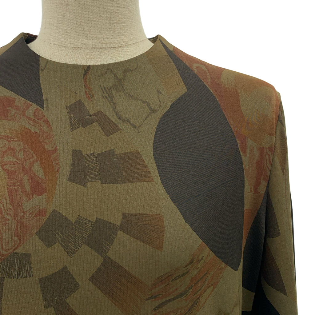 Mame Kurogouchi / マメクロゴウチ | 2023AW | Marble Print I-Line Jersey Dress マーブルプリント ドレス ワンピース | 2 | レディース