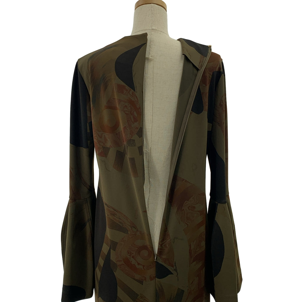 Mame Kurogouchi / マメクロゴウチ | 2023AW | Marble Print I-Line Jersey Dress マーブルプリント ドレス ワンピース | 2 | レディース