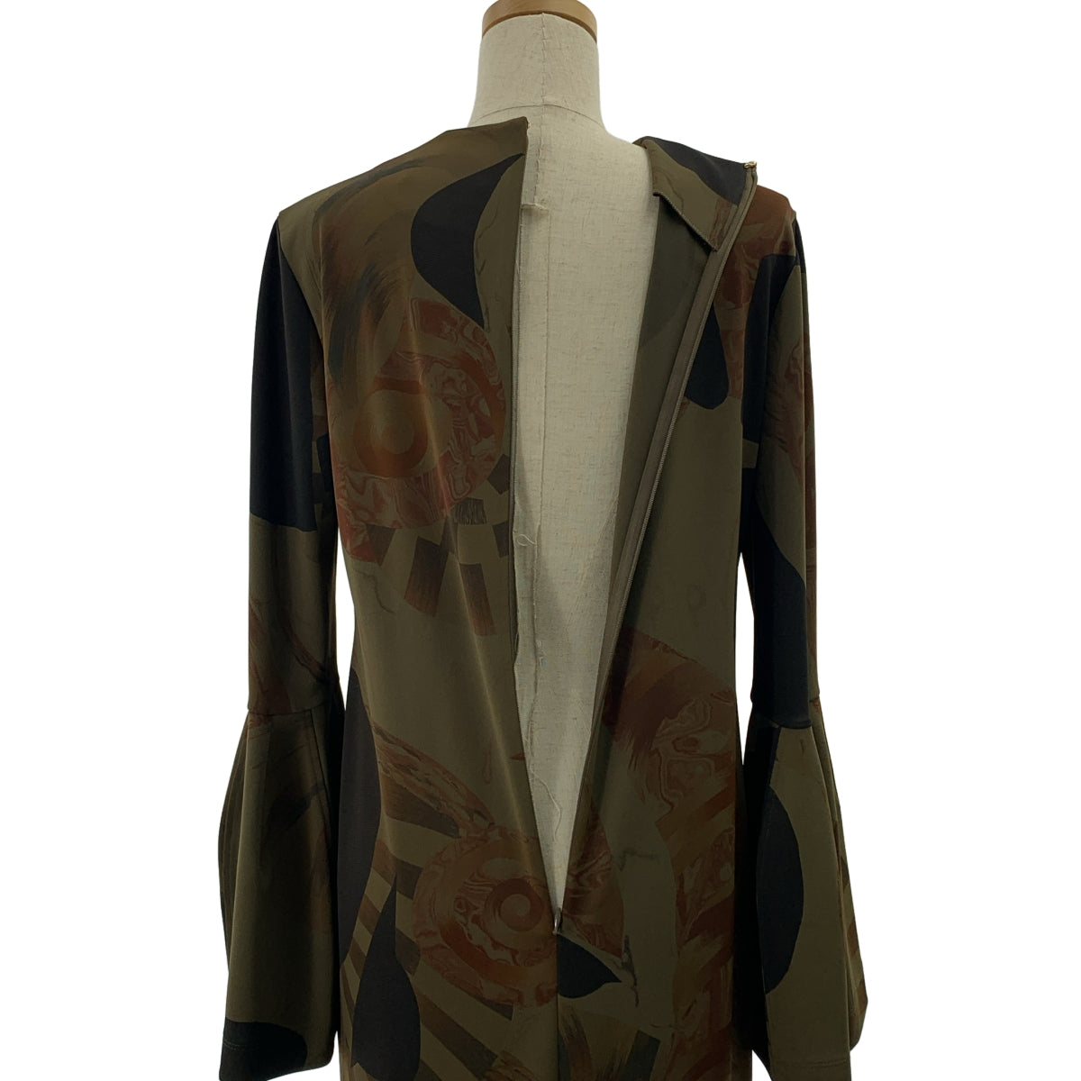 Mame Kurogouchi / マメクロゴウチ | 2023AW | Marble Print I-Line Jersey Dress マーブルプリント ドレス ワンピース | 2 | レディース