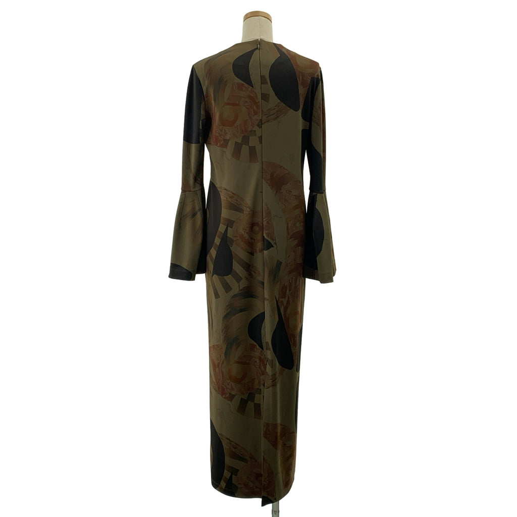 Mame Kurogouchi / マメクロゴウチ | 2023AW | Marble Print I-Line Jersey Dress マーブルプリント ドレス ワンピース | 2 | レディース