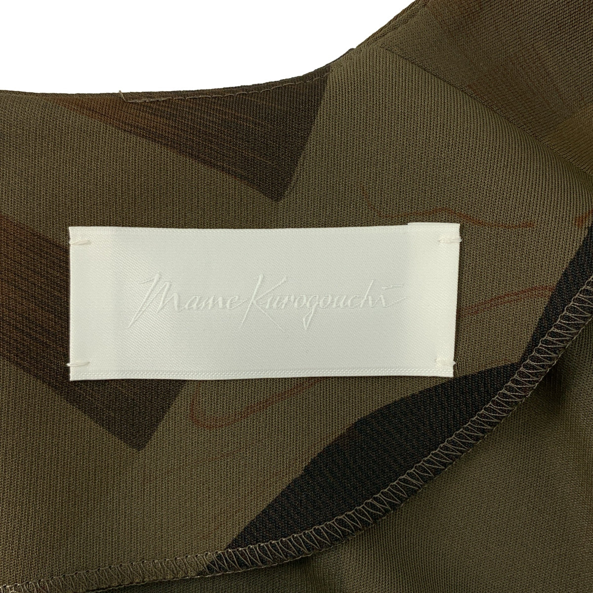 Mame Kurogouchi / マメクロゴウチ | 2023AW | Marble Print I-Line Jersey Dress マーブルプリント ドレス ワンピース | 2 | レディース