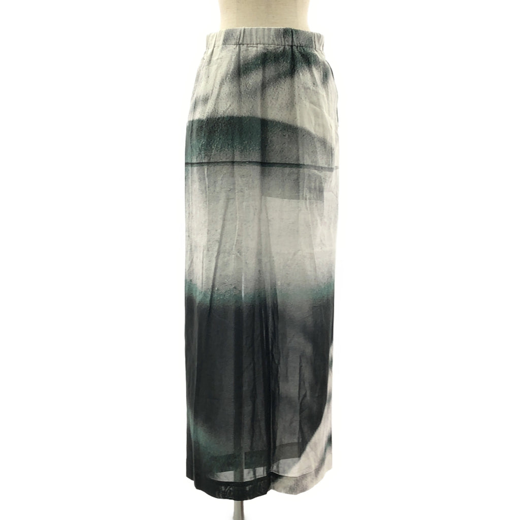 ISSEY MIYAKE / イッセイミヤケ | 2025SS | SHADOW STUDY コットン プリント スカート | 2 | レディース