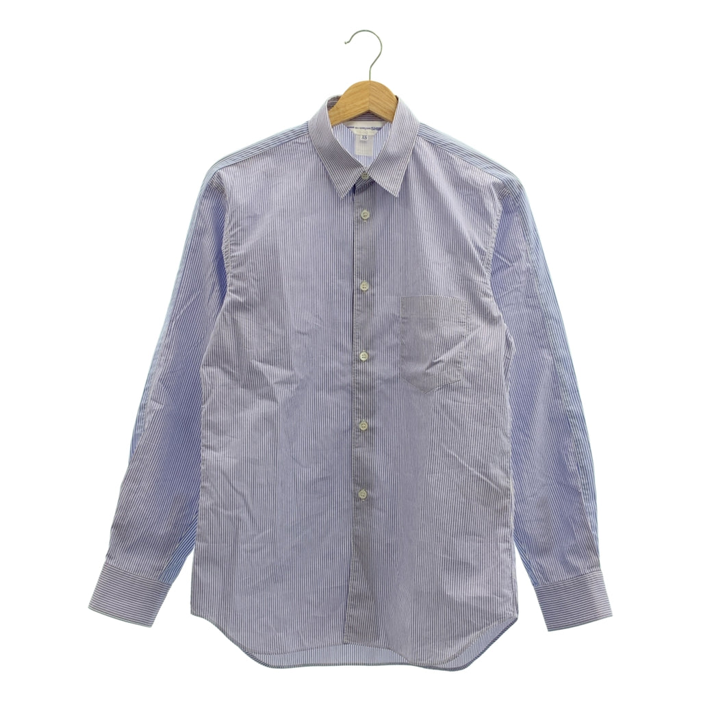 COMME des GARCONS SHIRT / コムデギャルソンシャツ | 切替 コットン ストライプ シャツ | XS | メンズ