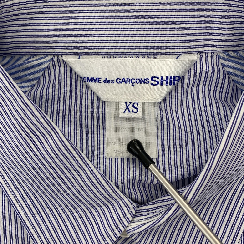 COMME des GARCONS SHIRT / コムデギャルソンシャツ | 切替 コットン ストライプ シャツ | XS | メンズ