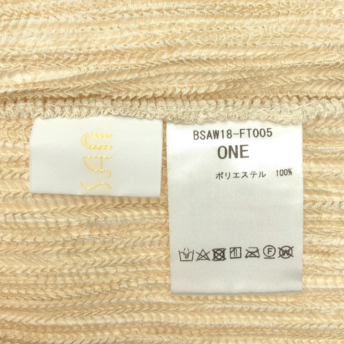 BANSAN / バンサン | プリーツ レース カットソー | ONE | ベージュ | レディース