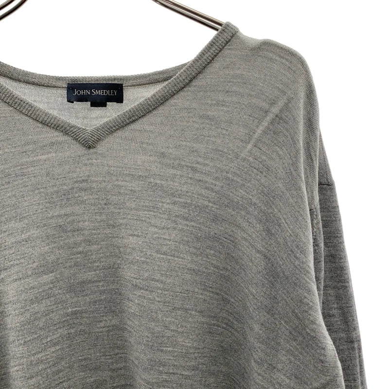 JOHN SMEDLEY / ジョンスメドレー | ウール Vネック ニット | M | メンズ