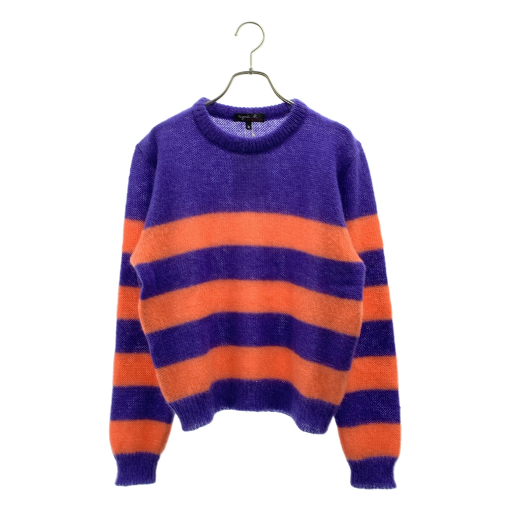 Agnes b. / 아니에스베이 | 모헤야 혼합 테두리 크루넥 니트 | 2 |