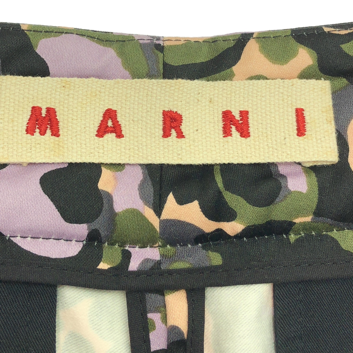 MARNI / 마르니 | 코튼 플라워 플로랄 와이드 팬츠 | 40 | 멀티 컬러 | 여성