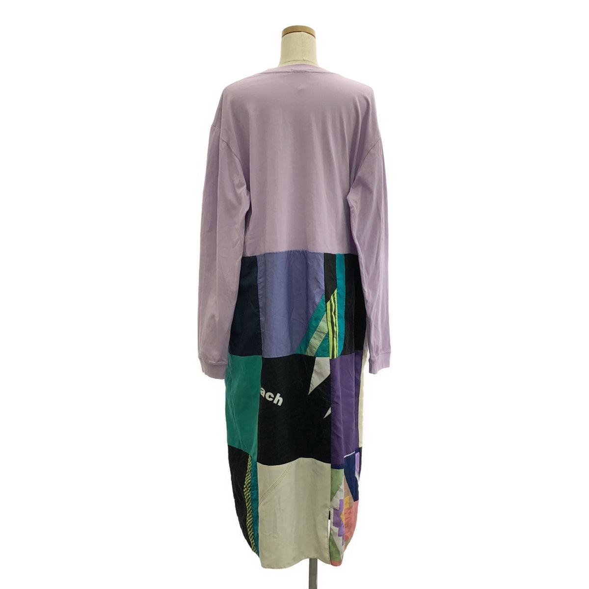 YEAH RIGHT!! / イエーライト | SQUARE SHAKA L/S T OP 再構築 パッチワーク ワンピース | 0 | パープル / マルチカラー | レディース