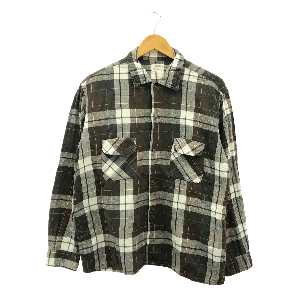 Sears | 60s Vintage Check Flannel Shirt | L | Men's