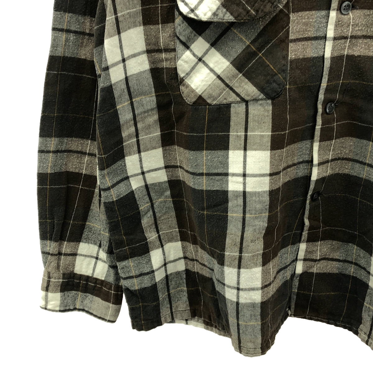 Sears | 60s Vintage Check Flannel Shirt | L | Men's