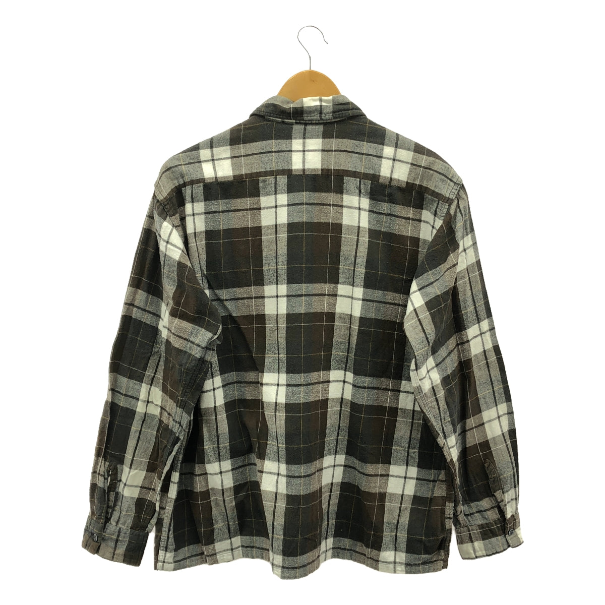 Sears | 60s Vintage Check Flannel Shirt | L | Men's