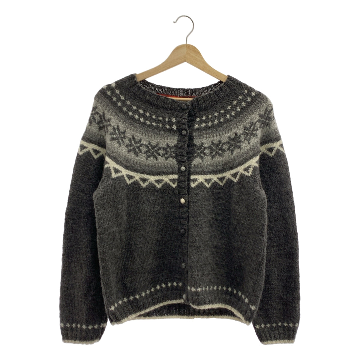 DANIELA GREGIS / ダニエラグレジス | ウール ノルディック クルーネック ニットカーディガン | F | レディース