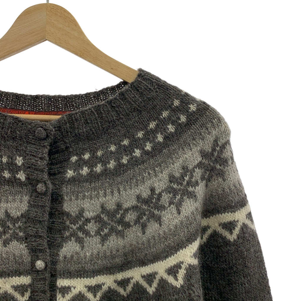 DANIELA GREGIS / ダニエラグレジス | ウール ノルディック クルーネック ニットカーディガン | F | レディース