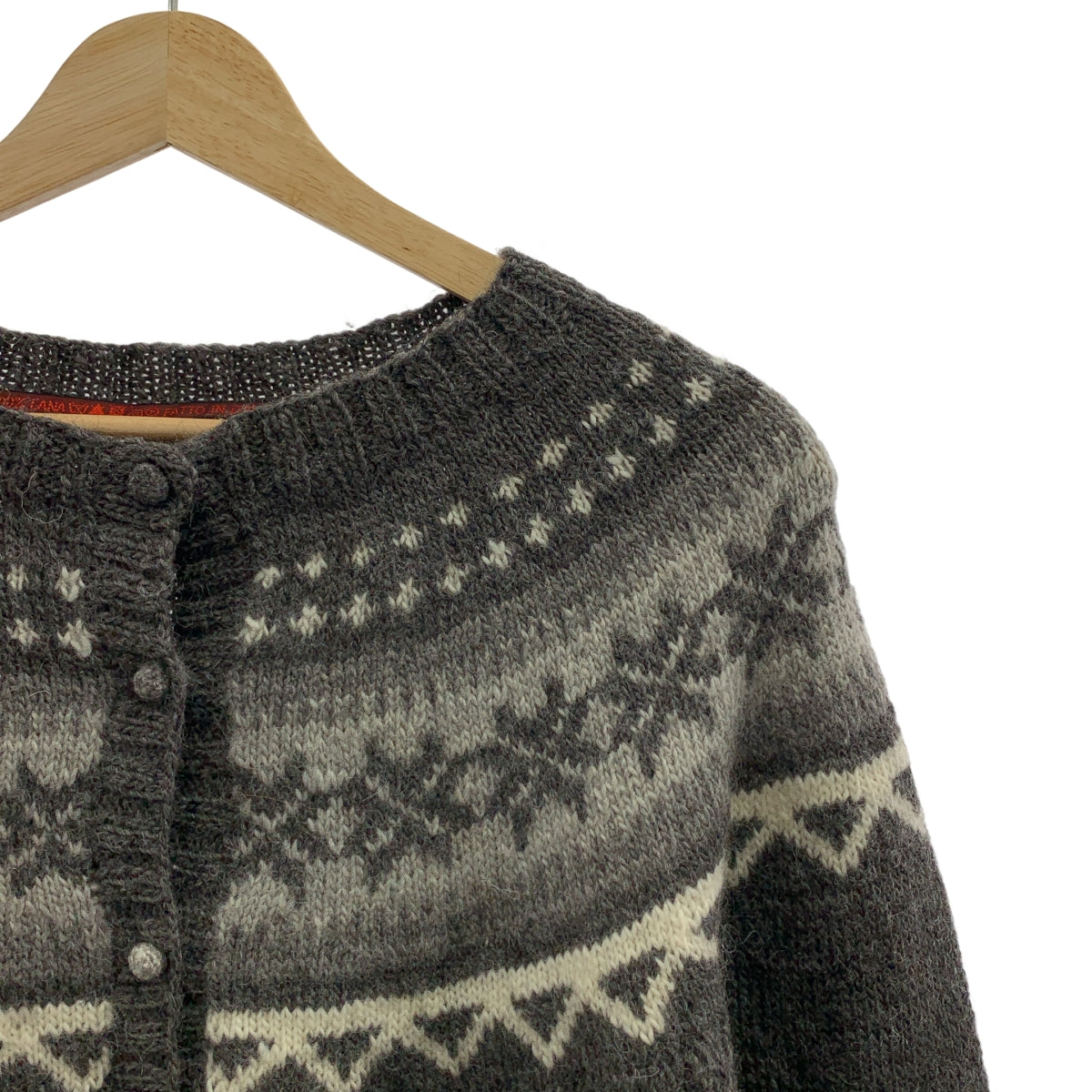 DANIELA GREGIS / ダニエラグレジス | ウール ノルディック クルーネック ニットカーディガン | F | レディース