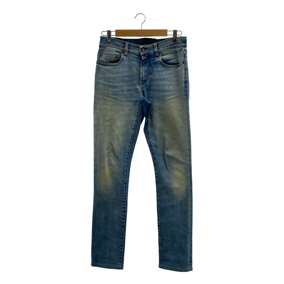 SAINT LAURENT PARIS | D02 M/SK-LW 復古彈性緊身牛仔褲 | 尺寸 29 | 靛藍 | 男款