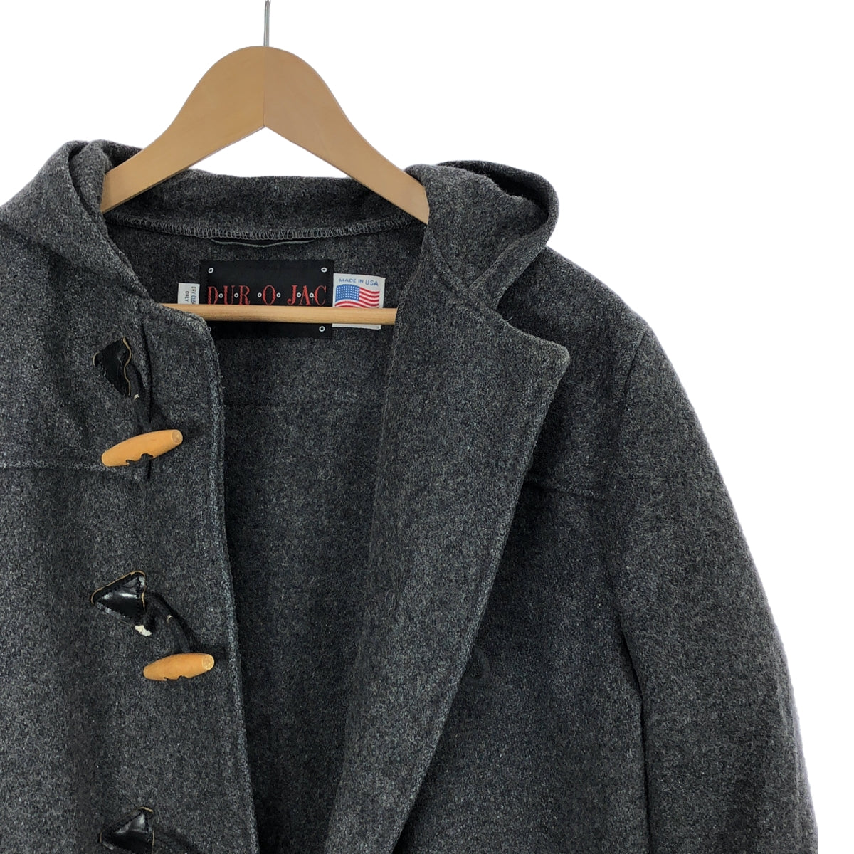 SCHOTT / Shot | Wool hooded duffle coat | 38 | Grey | Men's