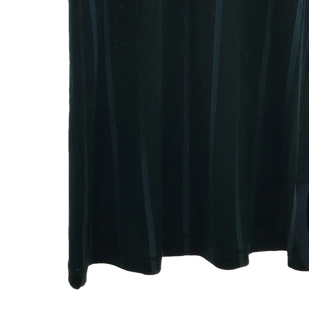 HACHE / アッシュ | ストライプ ロゴリブ切替 ニットジャージ ワンピース | 42 | レディース