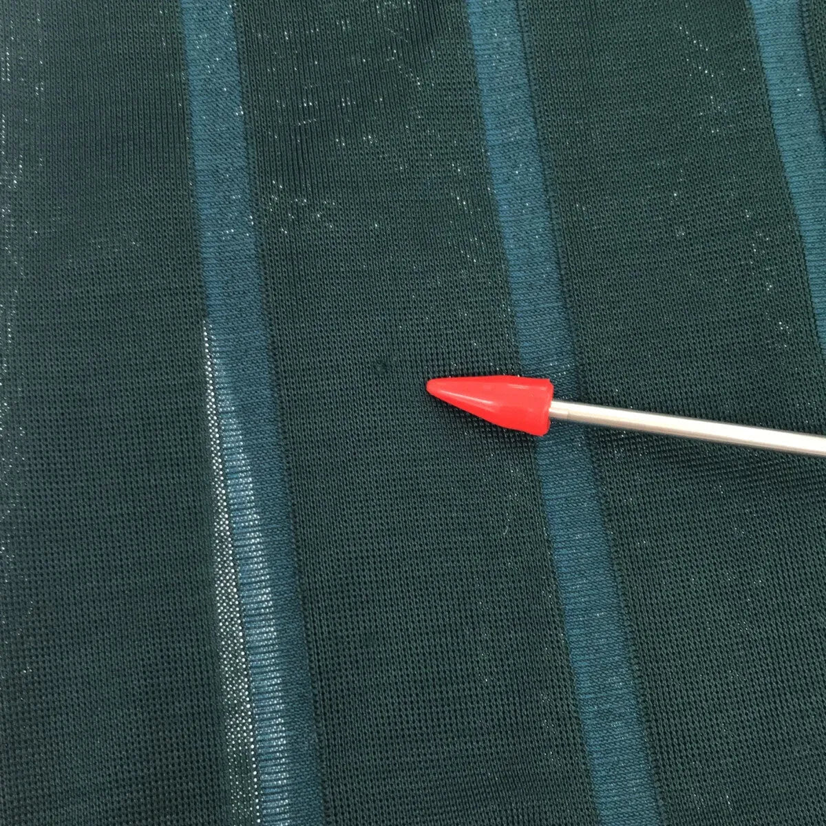 HACHE / アッシュ | ストライプ ロゴリブ切替 ニットジャージ ワンピース | 42 | レディース