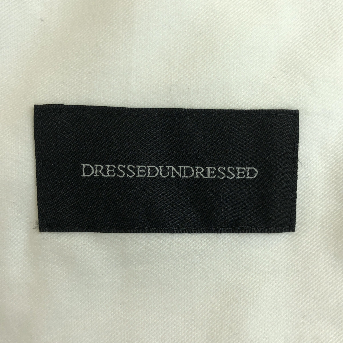 [狀況良好] DRESSEDUNDRESSED / DressedUndressed | 2024SS |錘紋緞面寬鬆剪裁長褲 | 1 |白色 |男士