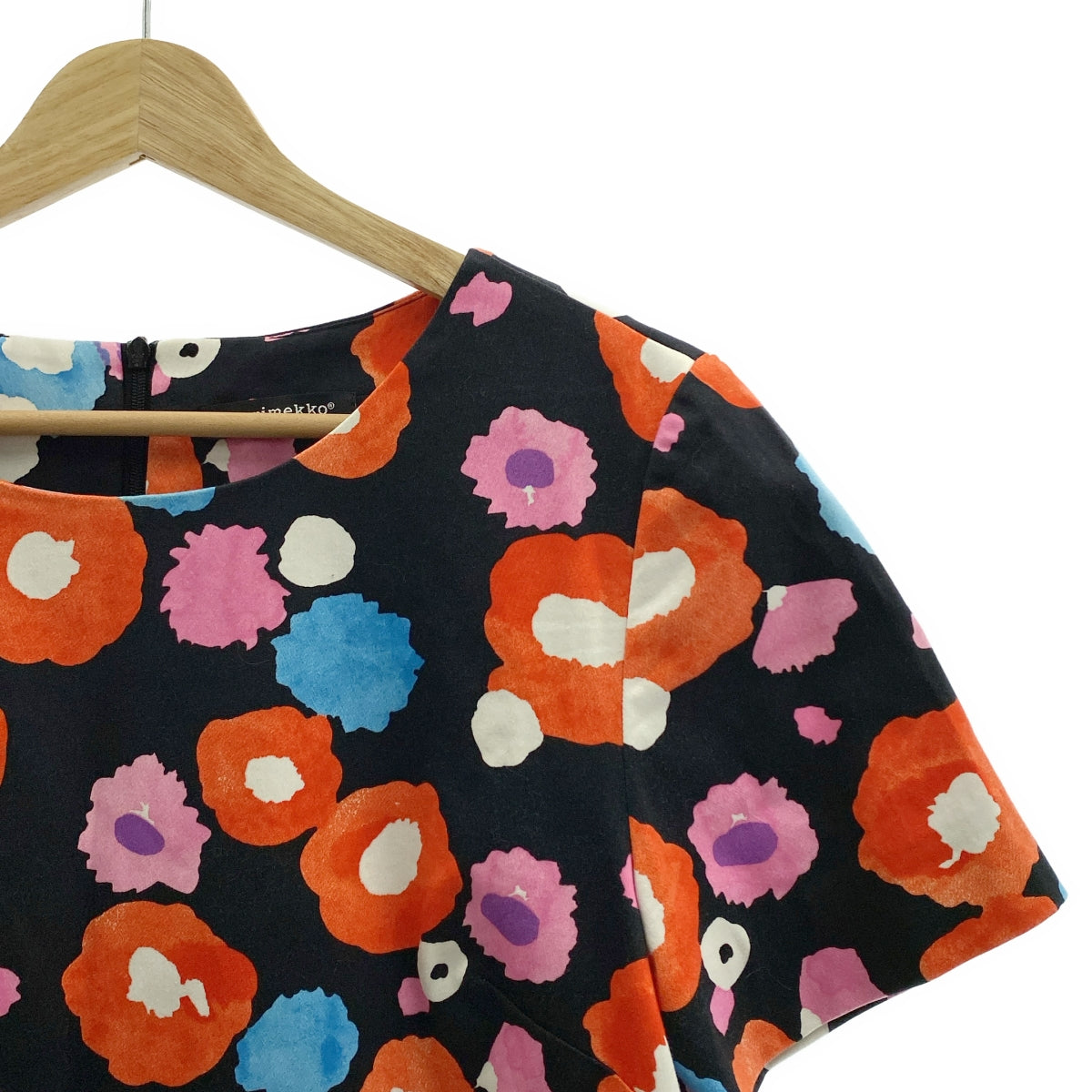 marimekko / マリメッコ | FIONA / 総柄 ポケット付き バックジップ ドレス ワンピース | 34 | レディース