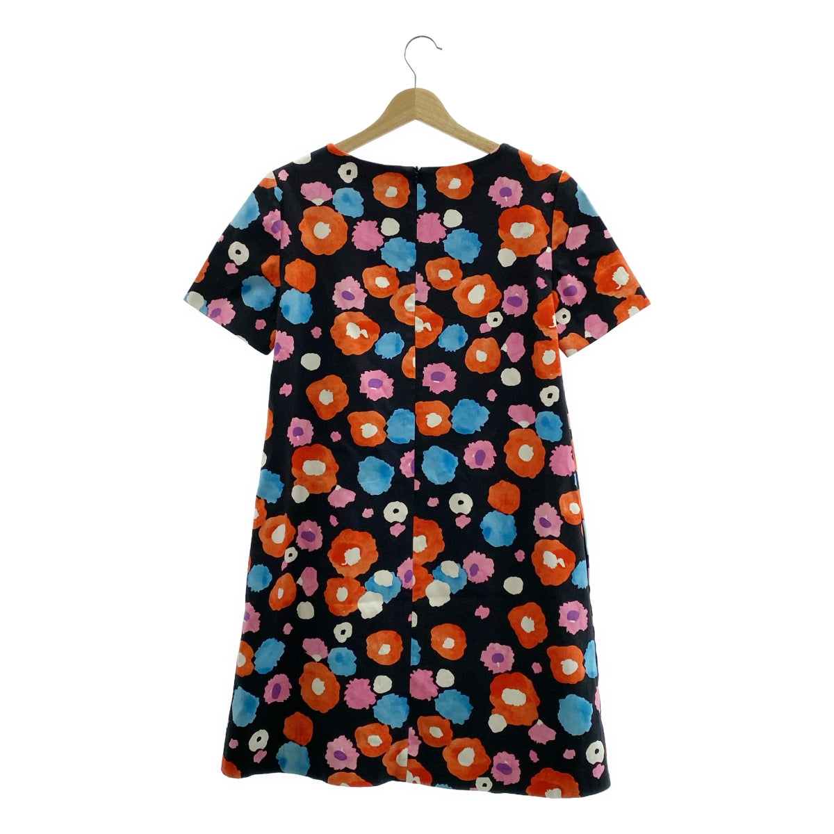 marimekko / マリメッコ | FIONA / 総柄 ポケット付き バックジップ ドレス ワンピース | 34 | レディース