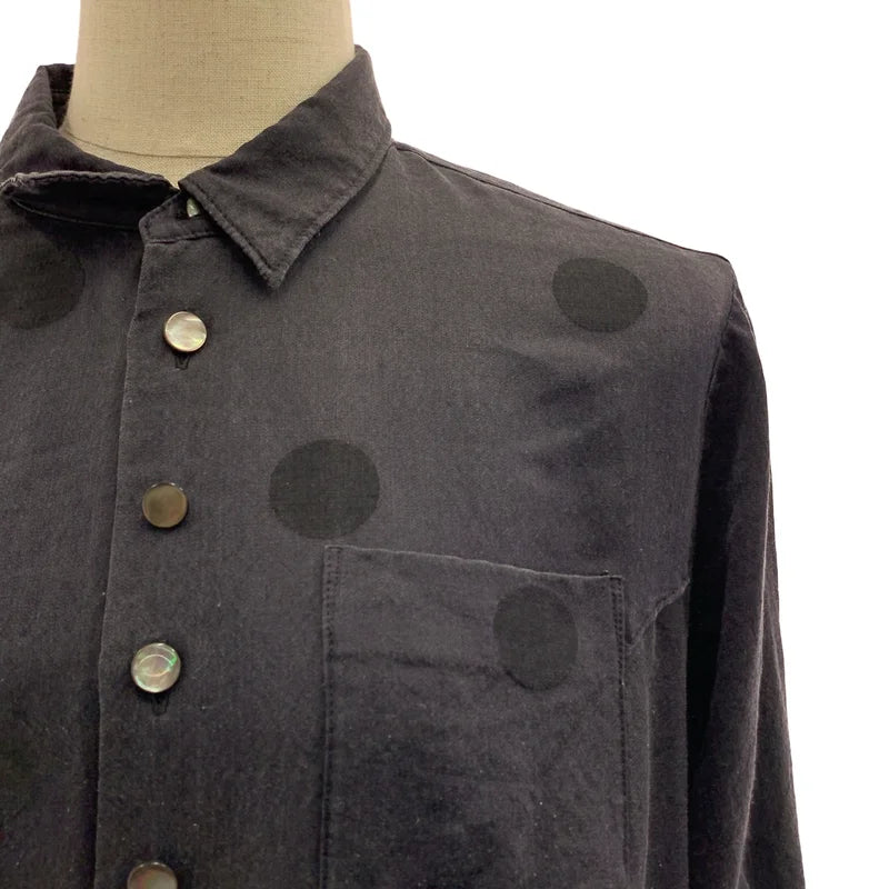 tricot COMME des GARCONS / トリココムデギャルソン | ドット シャツ ギャザーワンピース | S | レディース