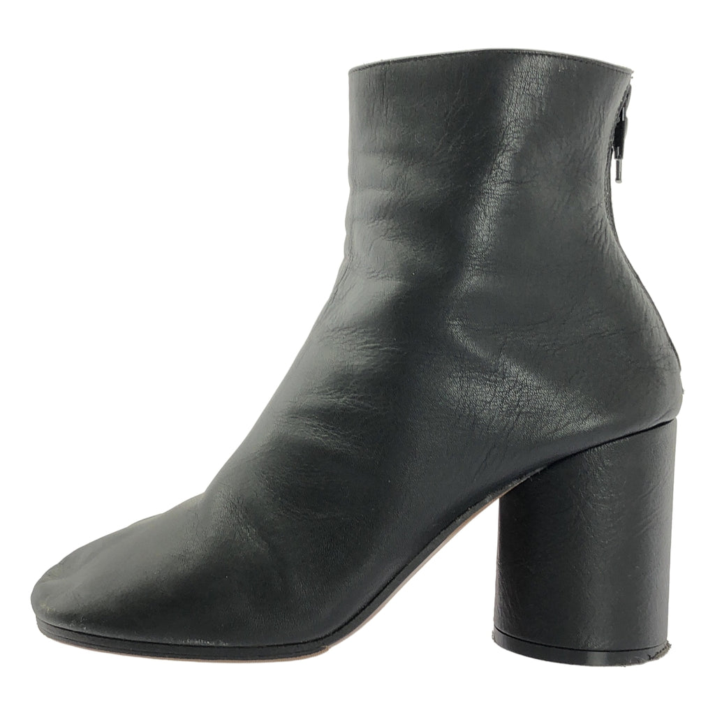 Maison Martin Margiela | 2012 春夏系列 | 拉鍊後跟短靴 | 皮革粗跟短靴 | 尺寸 38 1/2 |