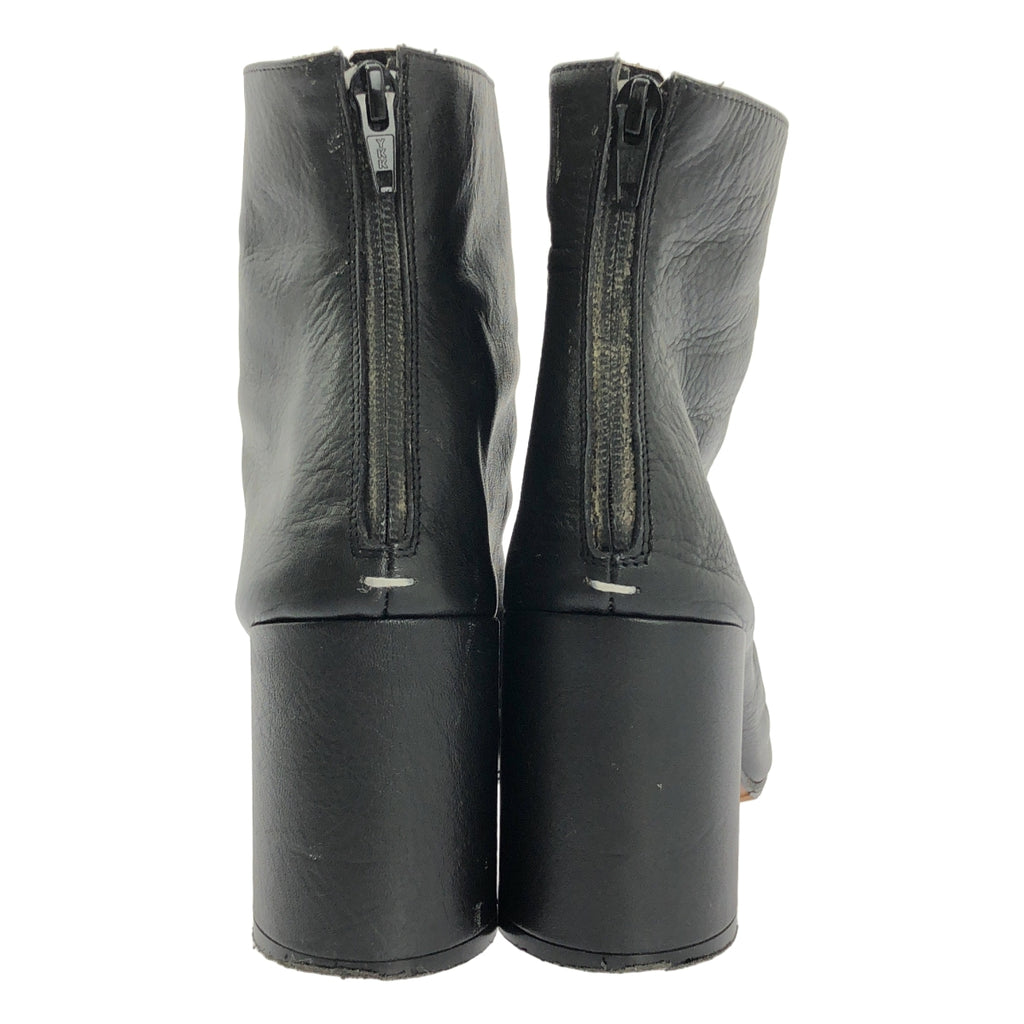 Maison Martin Margiela | 2012 春夏系列 | 拉鍊後跟短靴 | 皮革粗跟短靴 | 尺寸 38 1/2 |