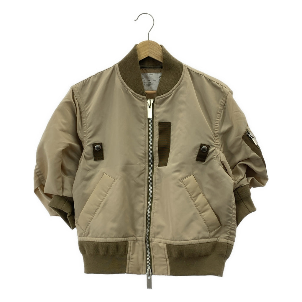 sacai | 尼龍斜紋布飛行員夾克 | 1 碼 | 女款