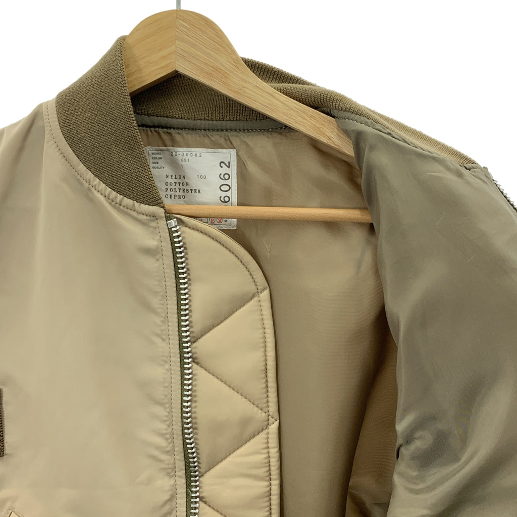 sacai | 尼龍斜紋布飛行員夾克 | 1 碼 | 女款