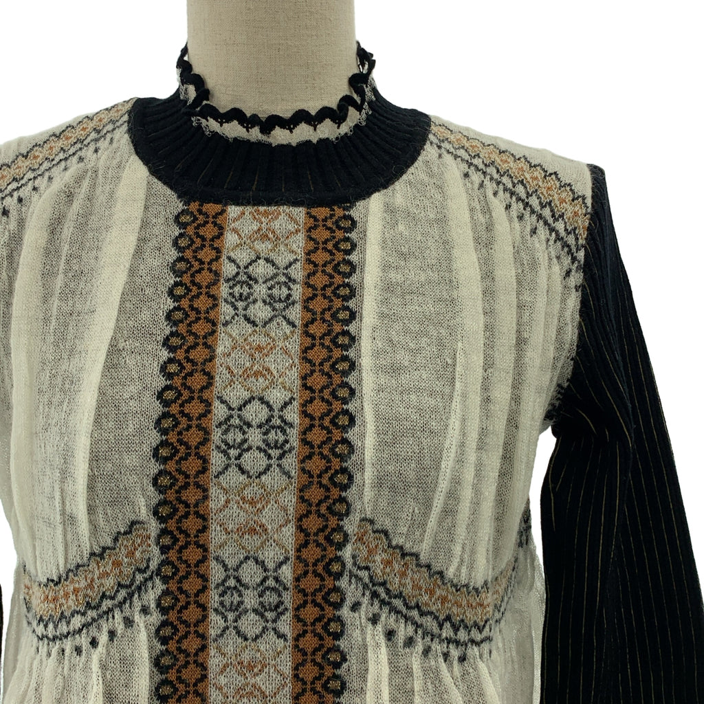 Mame Kurogouchi / マメクロゴウチ | Layered Knitted Dress レイヤード ニット ドレス | 2 | レディース