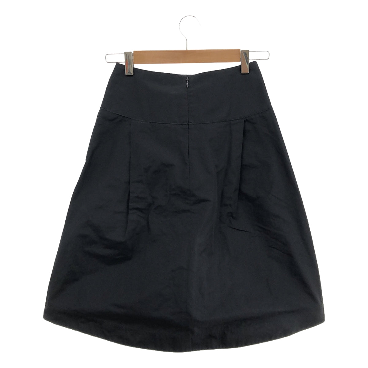 JIL SANDER NAVY / ジルサンダーネイビー | ポリエステル タック スカート | 32 | ネイビー | レディース