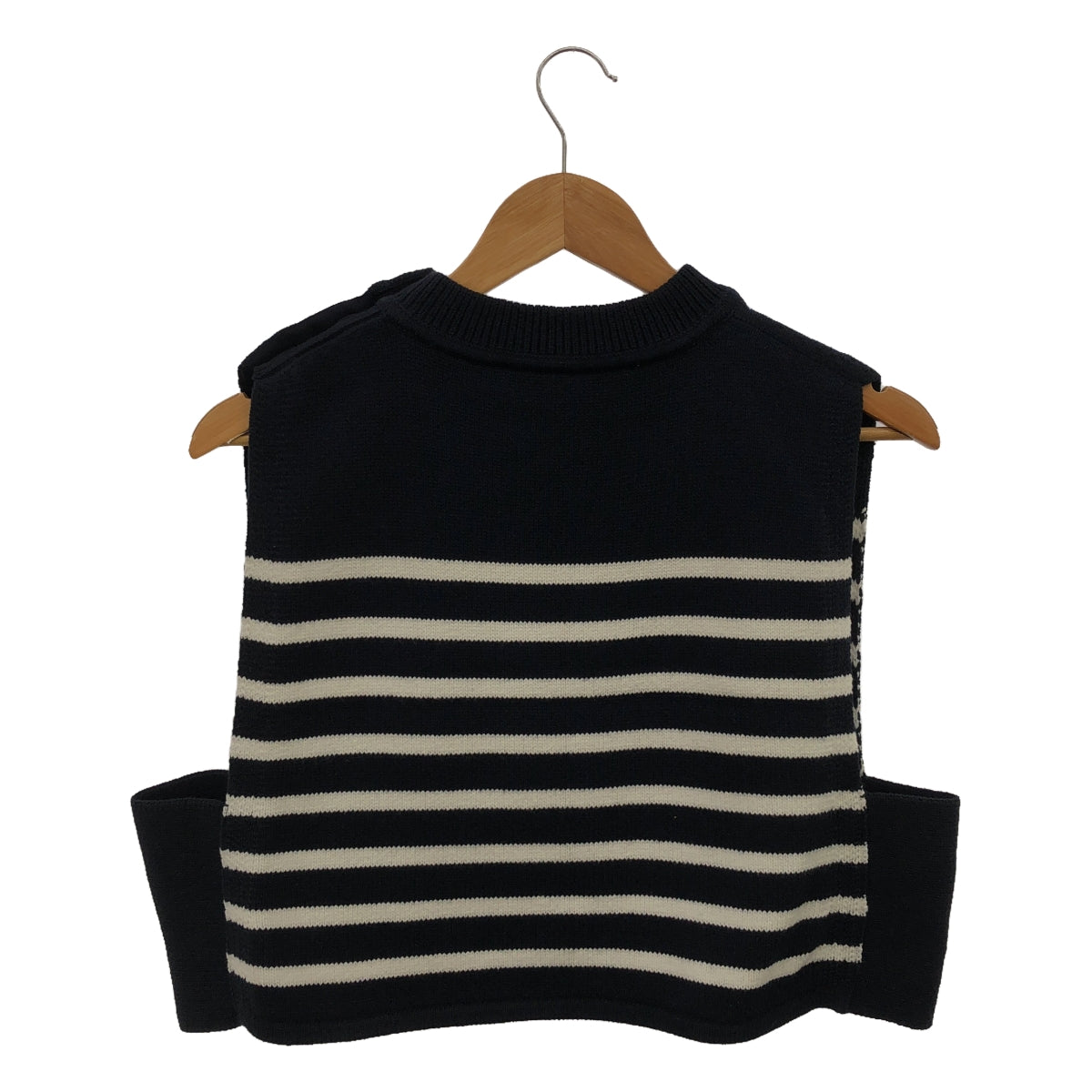 HYKE / Hike | STRIPED SWEATER CROPPED TOP knit vest |