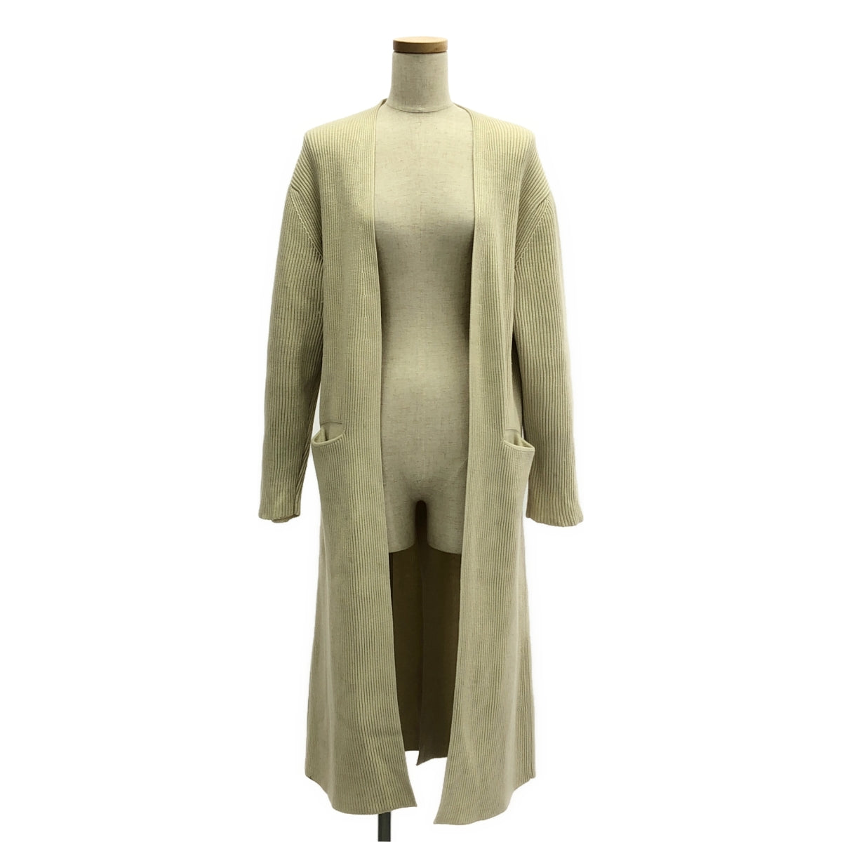 AURALEE / 오라리 | Long Rib Knit Cardigan 롱 리브 니트 카디건 | 0 | 아이보리 | 여성