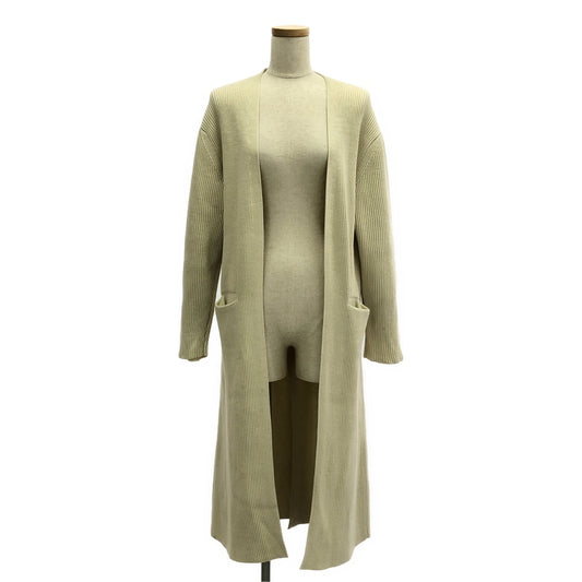 AURALEE / オーラリー | Long Rib Knit Cardigan ロング リブ ニット カーディガン | 0 | レディース