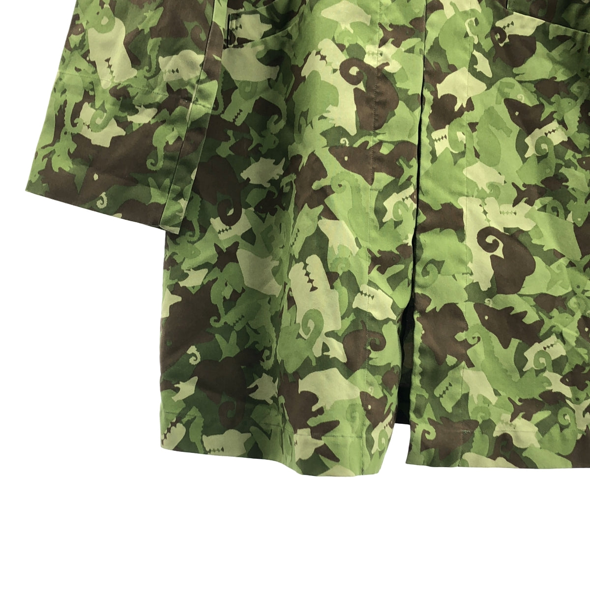 BLACK COMME des GARCONS / 블랙콤 데 갤슨 | 2014AW | 위장 차이나 코트 | M | 멀티 컬러 | 남성