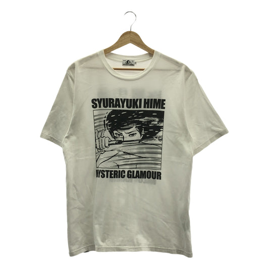 HYSTERIC GLAMOUR / 히스테릭 글래머 | ×KAZUO KAMIMURA SYURAYUKIHIME 우에무라 이치오 슈라 유키히메 T셔츠 | L | 남성