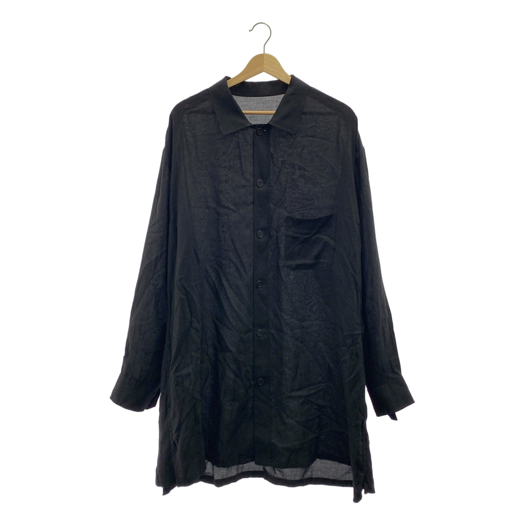 YOHJI YAMAMOTO POUR HOMME / 요우지야마 모토 풀 옴므 | 레이온 롱 셔츠 | 2 | 남성