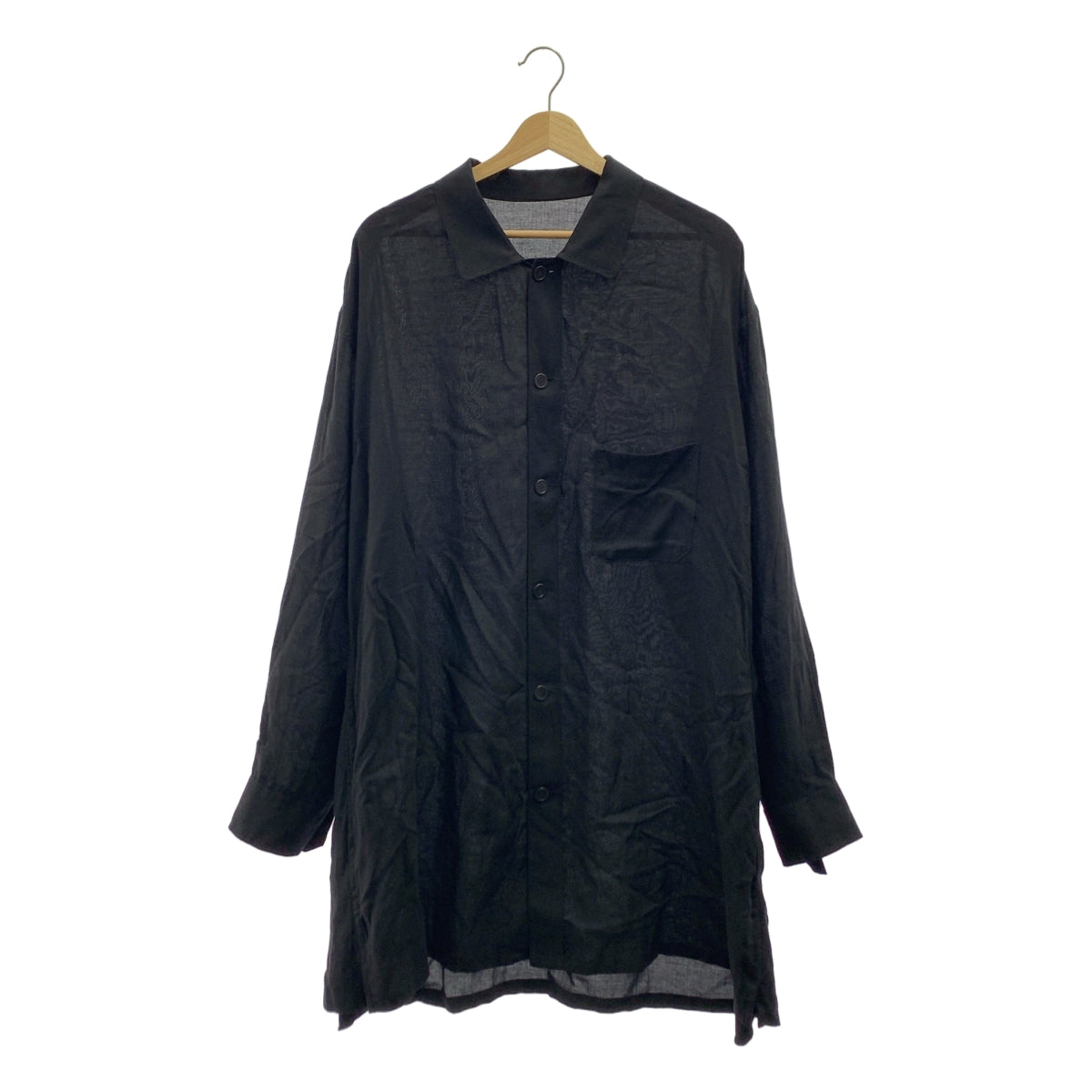 YOHJI YAMAMOTO POUR HOMME / 요우지야마 모토 풀 옴므 | 레이온 롱 셔츠 | 2 | 남성