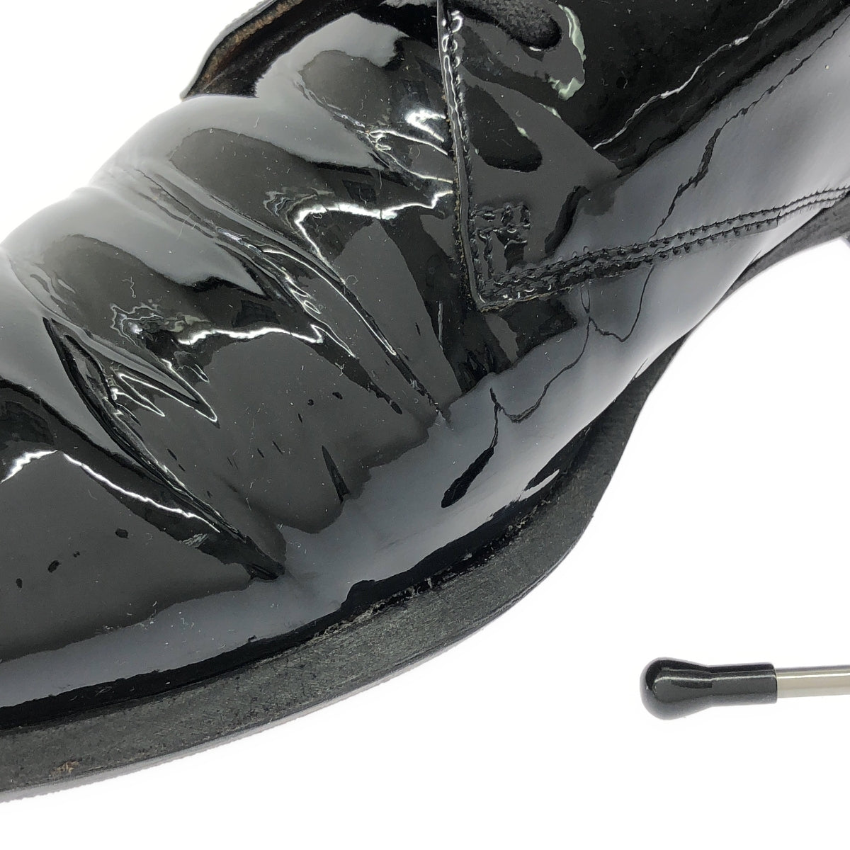 CELINE / 셀린느 | 피비기 특허 가죽 레이스 업 신발 | 37 | 블랙 | 여성