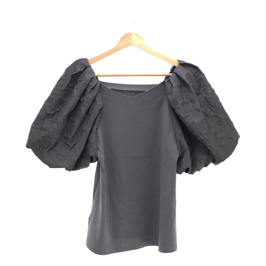 [New] CADUNE | Volume Sleeve Switching Top | 38 | Gray | Women's