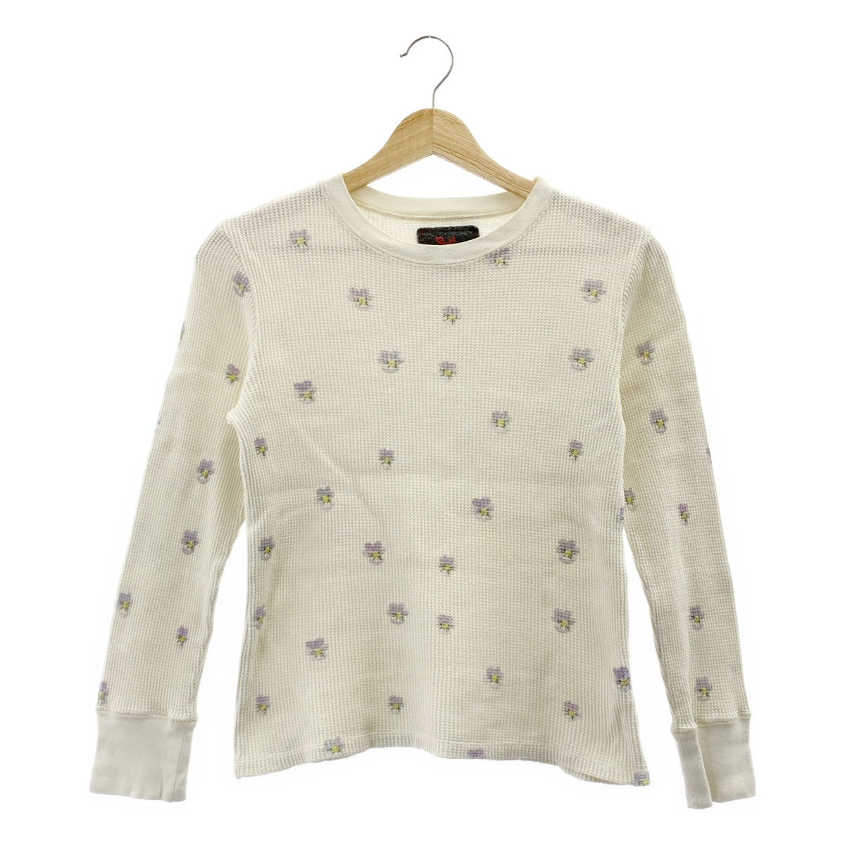 RHVINTAGE / 론허만 빈티지 | Sumire Waffle Pullover 스미레 와플 풀오버 롱 슬리브 컷소우 | XS |