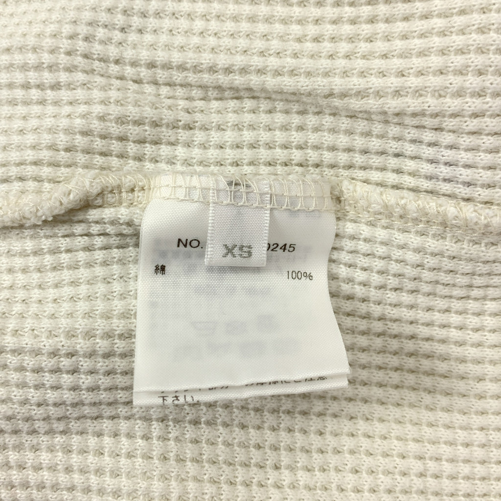 RHVINTAGE / 론허만 빈티지 | Sumire Waffle Pullover 스미레 와플 풀오버 롱 슬리브 컷소우 | XS |