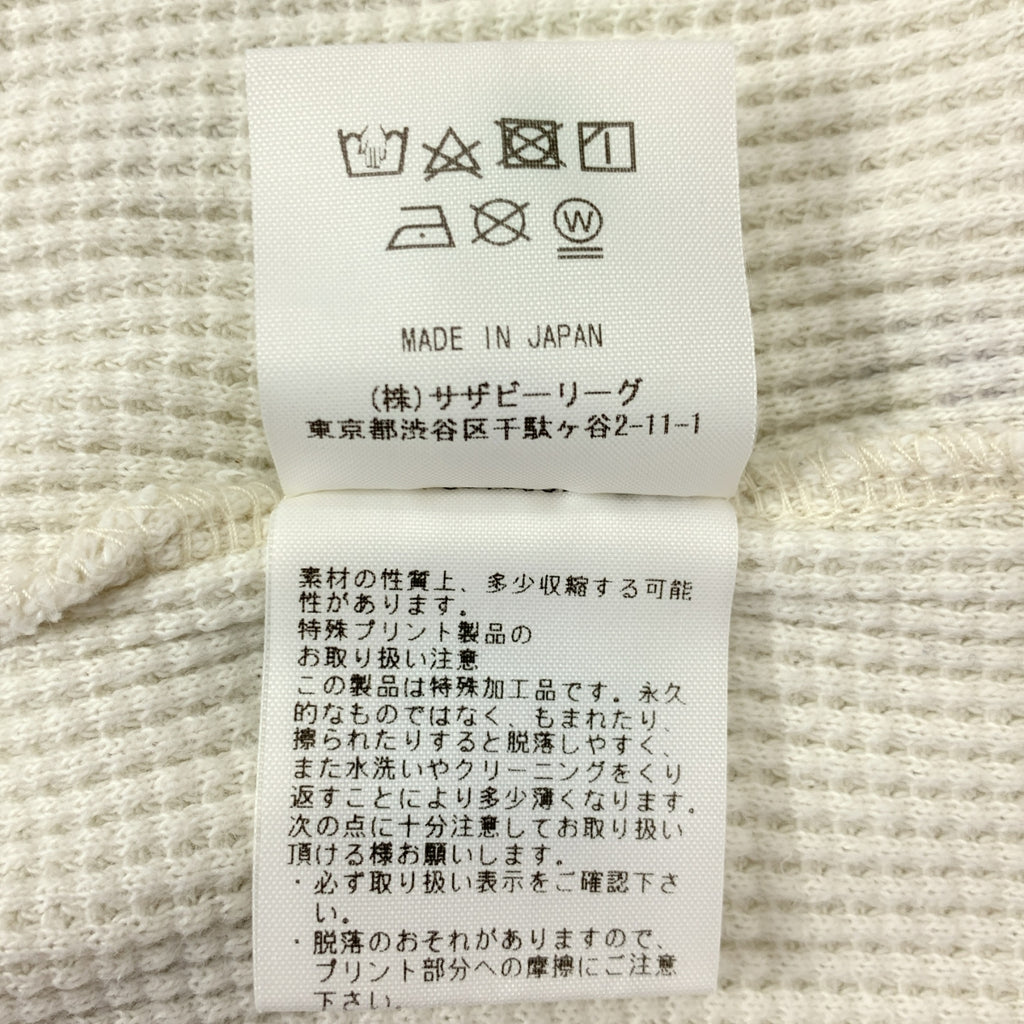 RHVINTAGE / 론허만 빈티지 | Sumire Waffle Pullover 스미레 와플 풀오버 롱 슬리브 컷소우 | XS |