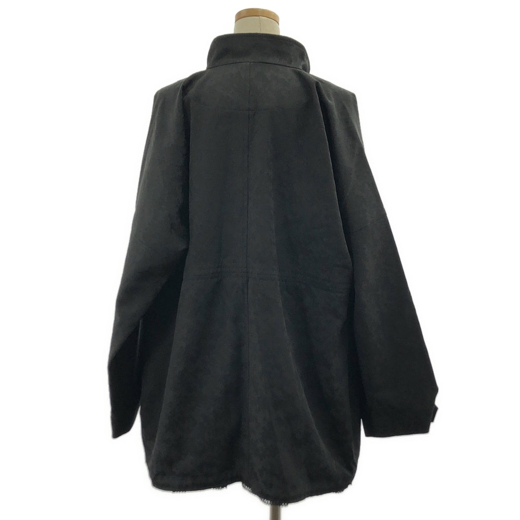 REGULATION Yohji Yamamoto | 2017 春夏 | 提花蕾絲多層立領大衣 | 3 碼 | 黑色 | 女款