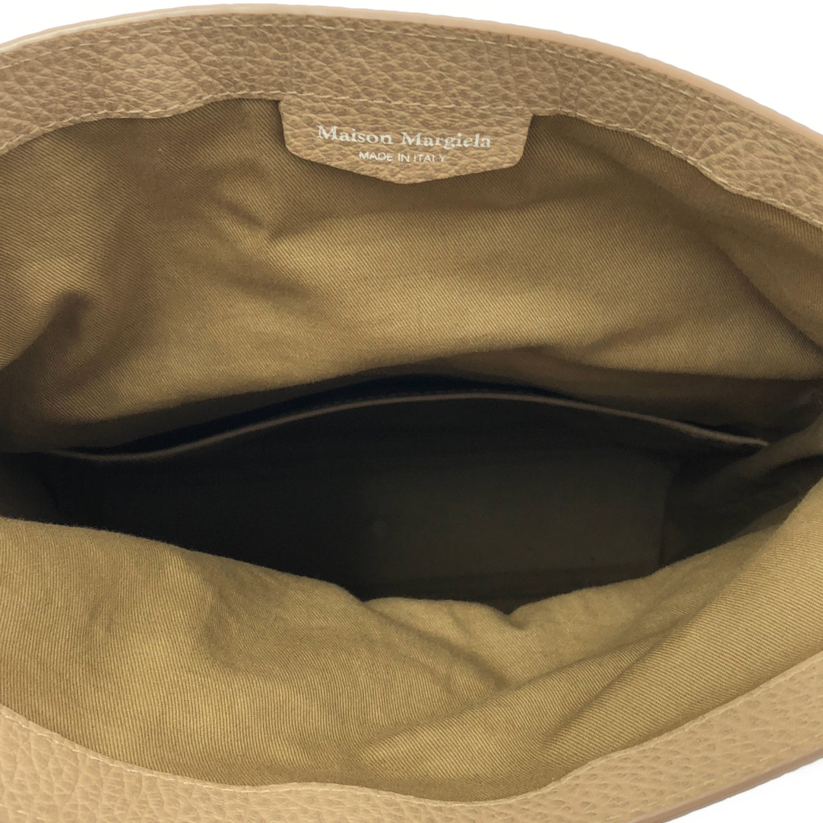 【美品】  Maison Margiela / メゾンマルジェラ | 2024SS | 5AC グレインレザー 3way ショルダーバッグ | ベージュ系 | レディース