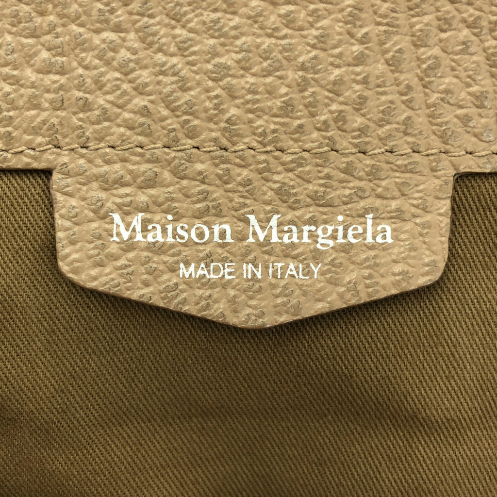 【美品】  Maison Margiela / メゾンマルジェラ | 2024SS | 5AC グレインレザー 3way ショルダーバッグ | ベージュ系 | レディース
