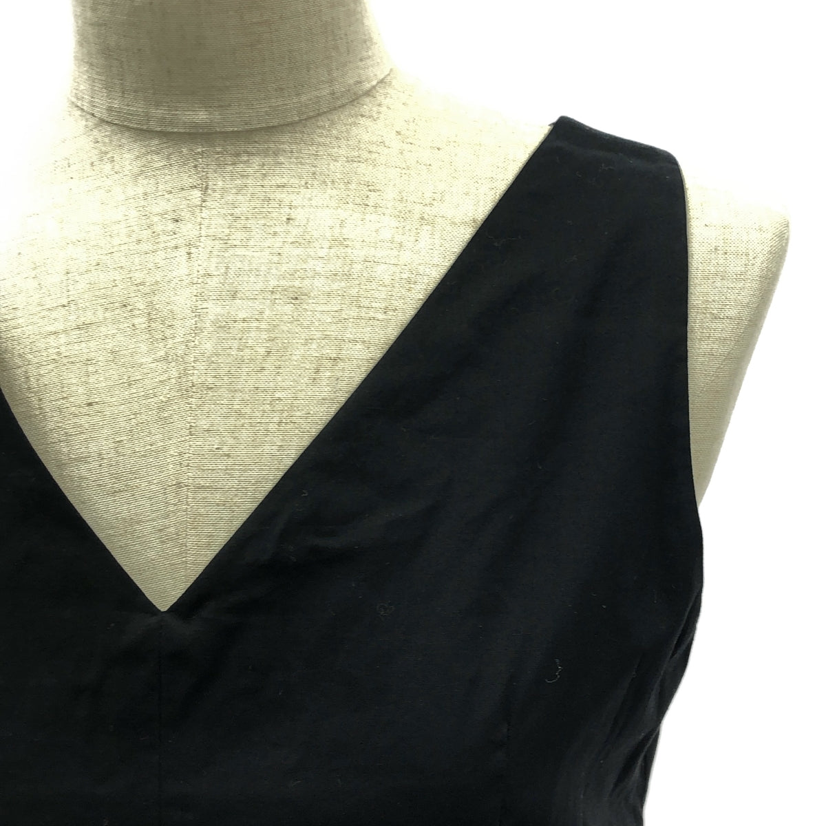 梳妝台 |無袖棉質洋裝 |尺寸 36 |黑色 |女性的