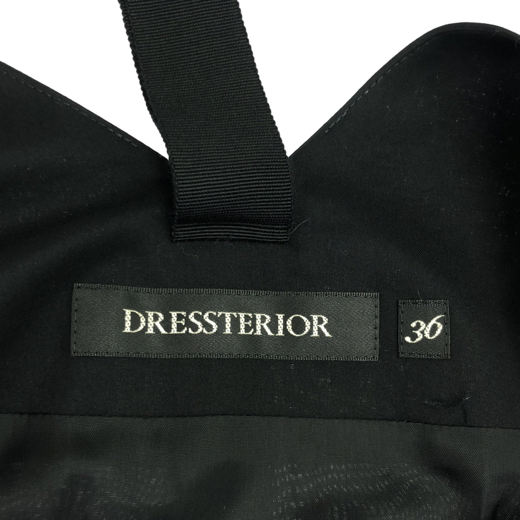 DRESSTERIOR / ドレステリア | ノースリーブ コットン ワンピース | 36 | ブラック | レディース